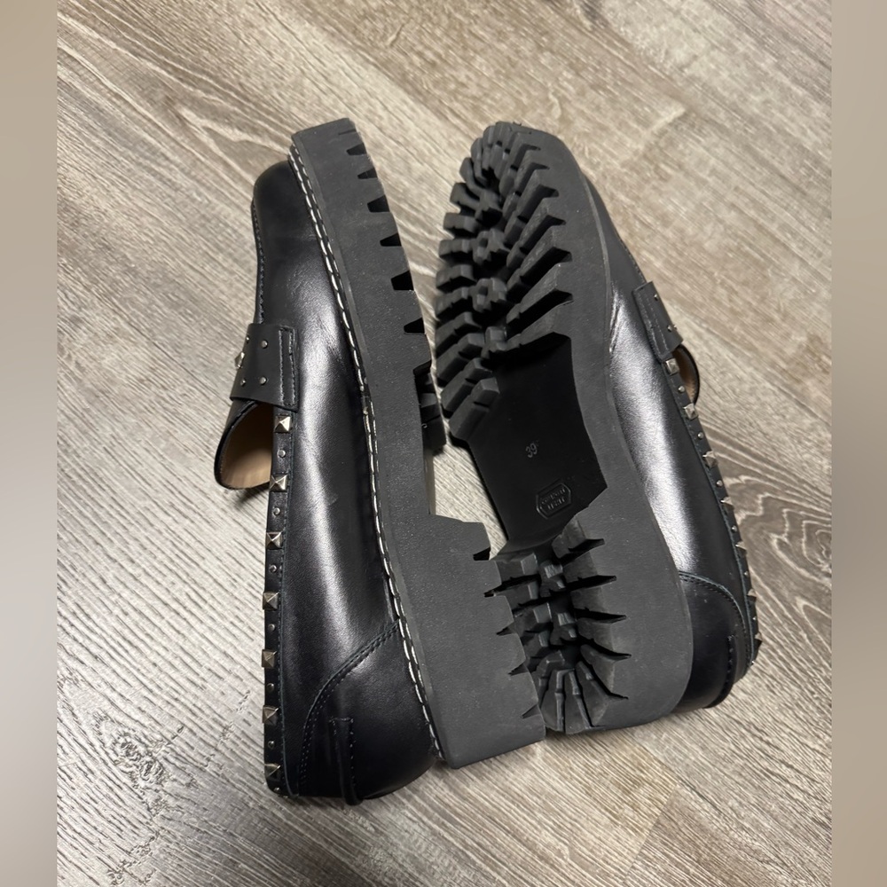Anthropologie Jon Josef Gabby Loafers Platform Studded Sz 39 (Eur) / 9 US. EUC! - Picture 7 of 15